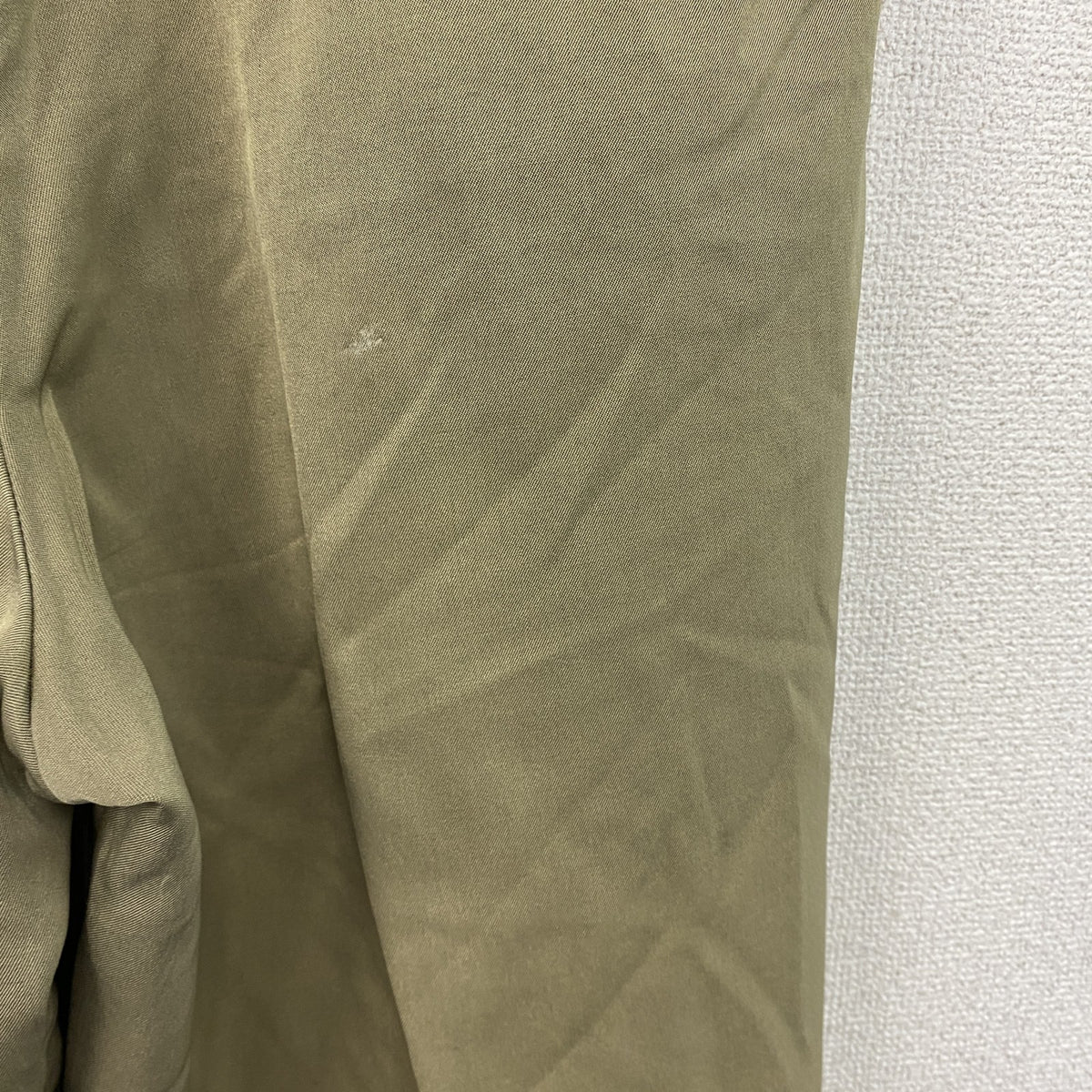 Papas　パパス　ツータックパンツ　ジップフライ　カーキ　LLサイズ　古着