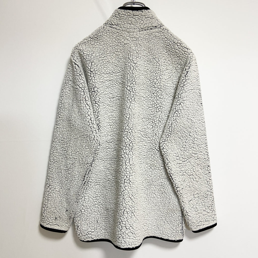 Champion　チャンピオン　長袖カレッジフリースジャケット　ボアアウター　ハワイ大学　白　ホワイト　秋冬服　古着