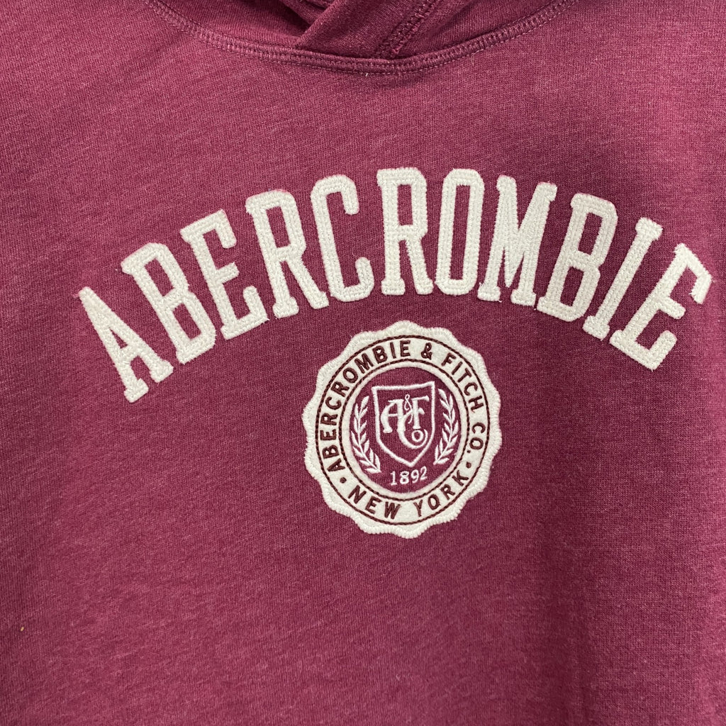 Abercrombie&Fitch　アバクロンビー&フィッチ　スウェットパーカー/フーディー　赤紫　ボルドー　Mサイズ　古着