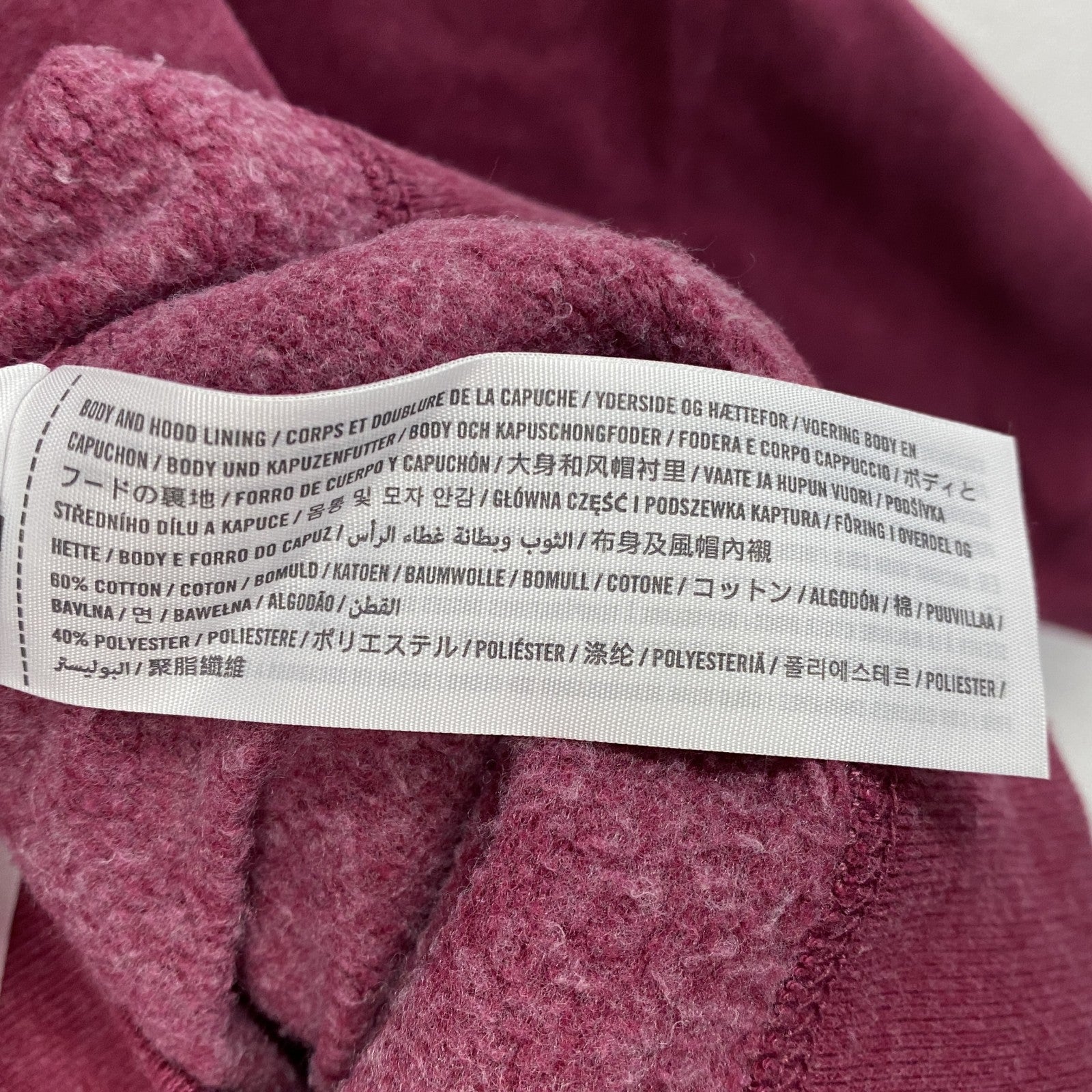 Abercrombie&Fitch　アバクロンビー&フィッチ　スウェットパーカー/フーディー　赤紫　ボルドー　Mサイズ　古着