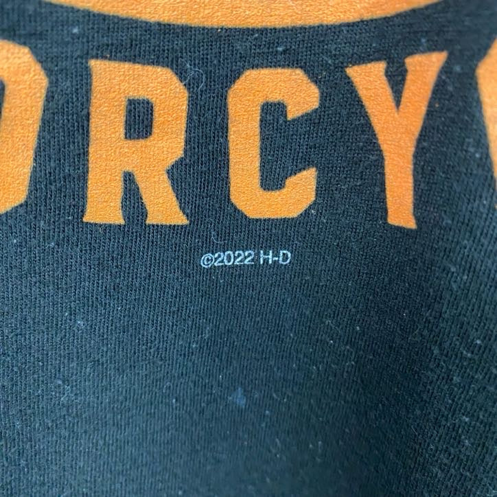 HARLEY DAVIDSON　ハーレーダビッドソン　半袖プリントTシャツ　黒　ブラック　XLサイズ