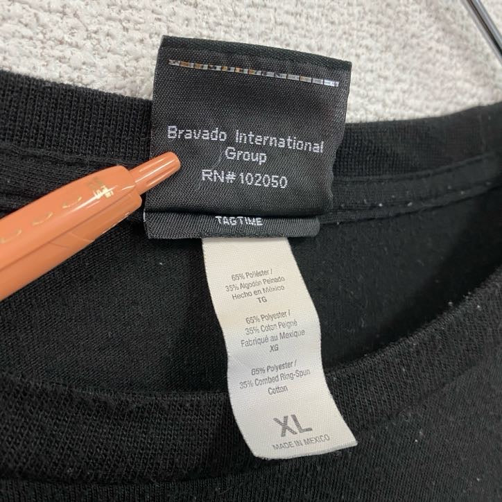 HARLEY DAVIDSON　ハーレーダビッドソン　半袖プリントTシャツ　黒　ブラック　XLサイズ