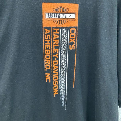 HARLEY DAVIDSON　ハーレーダビッドソン　半袖プリントTシャツ　黒　ブラック　XLサイズ