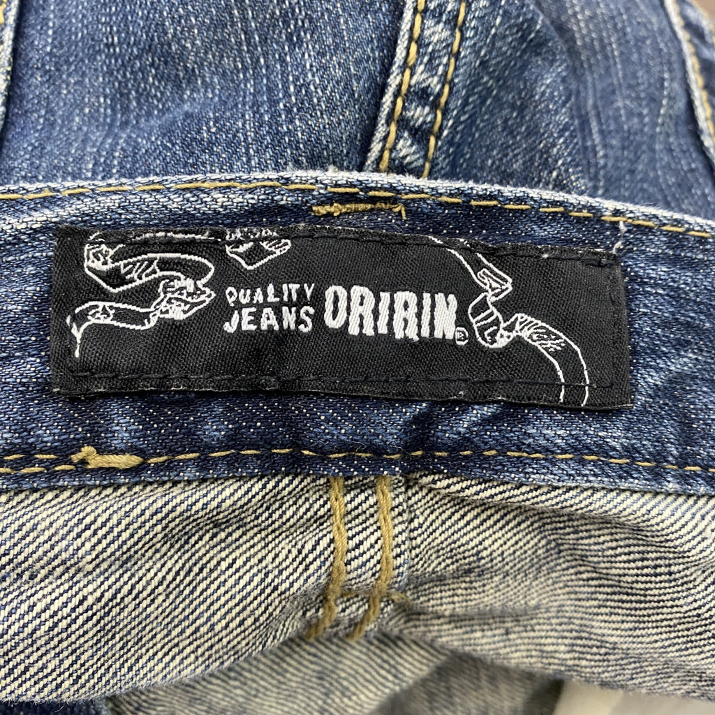 ORIRIN　オリリン　ハーフデニムパンツ/ショートパンツ　龍　インディゴ　古着