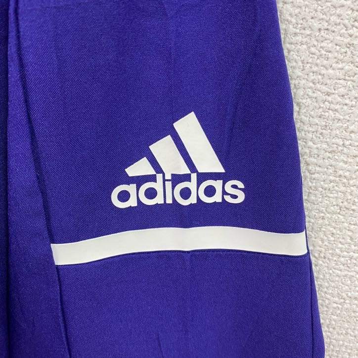 adidas　アディダス　ハーフジップナイロンジャケット　紫　パープル　Mサイズ　古着