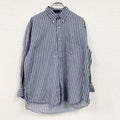 90s～　CHAPS RALPH LAUREN　チャップスラルフローレン　長袖ボタンダウンシャツ　青　ブルー　　ヴィンテージ　古着