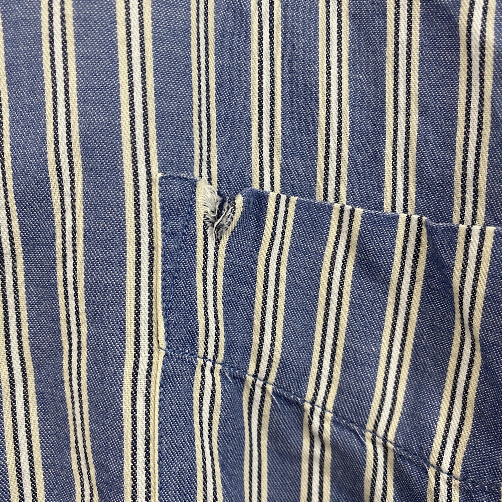 90s～　CHAPS RALPH LAUREN　チャップスラルフローレン　長袖ボタンダウンシャツ　青　ブルー　　ヴィンテージ　古着