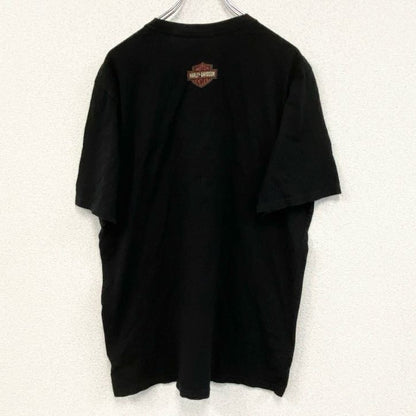 古着 used　HARLEY DAVIDSON　ハーレーダビッドソン　半袖プリントTシャツ　黒　ブラック　Lサイズ
