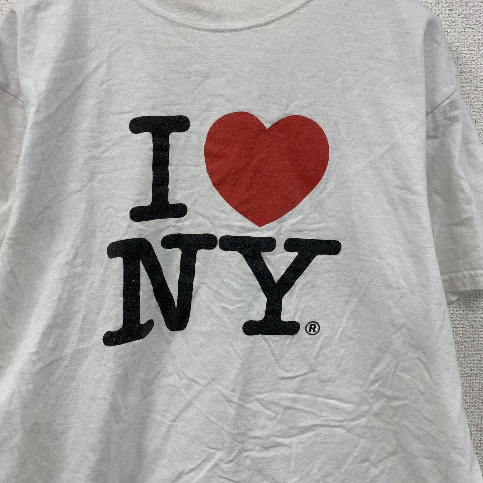 古着 used　00s　INY　アイラブニューヨーク　半袖プリントTシャツ　ヴィンテージ　白　ホワイト