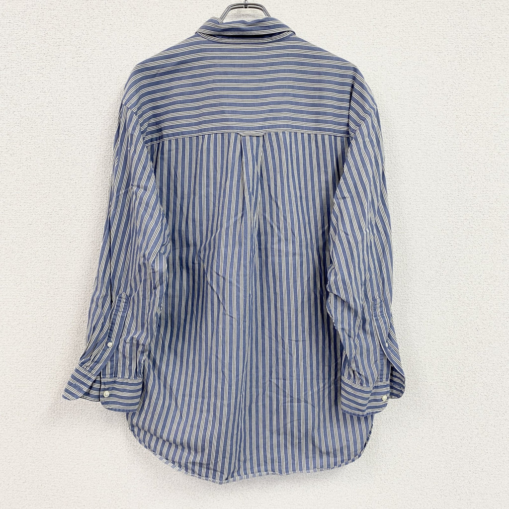 90s～　CHAPS RALPH LAUREN　チャップスラルフローレン　長袖ボタンダウンシャツ　青　ブルー　　ヴィンテージ　古着
