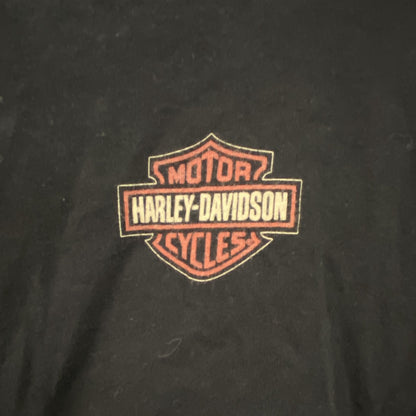 古着 used　HARLEY DAVIDSON　ハーレーダビッドソン　半袖プリントTシャツ　黒　ブラック　Lサイズ