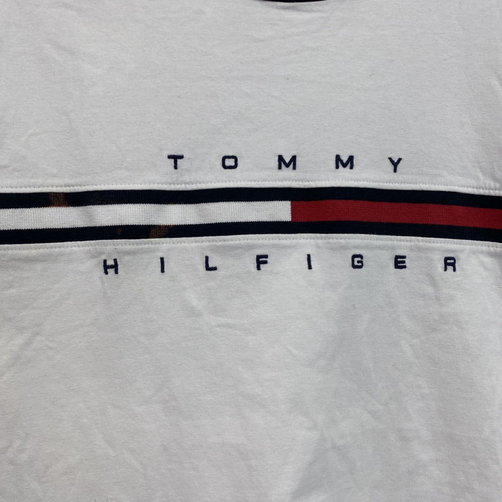 TOMMY HILFIGER　トミーヒルフィガー　半袖Tシャツ　白　ホワイト　Lサイズ　古着