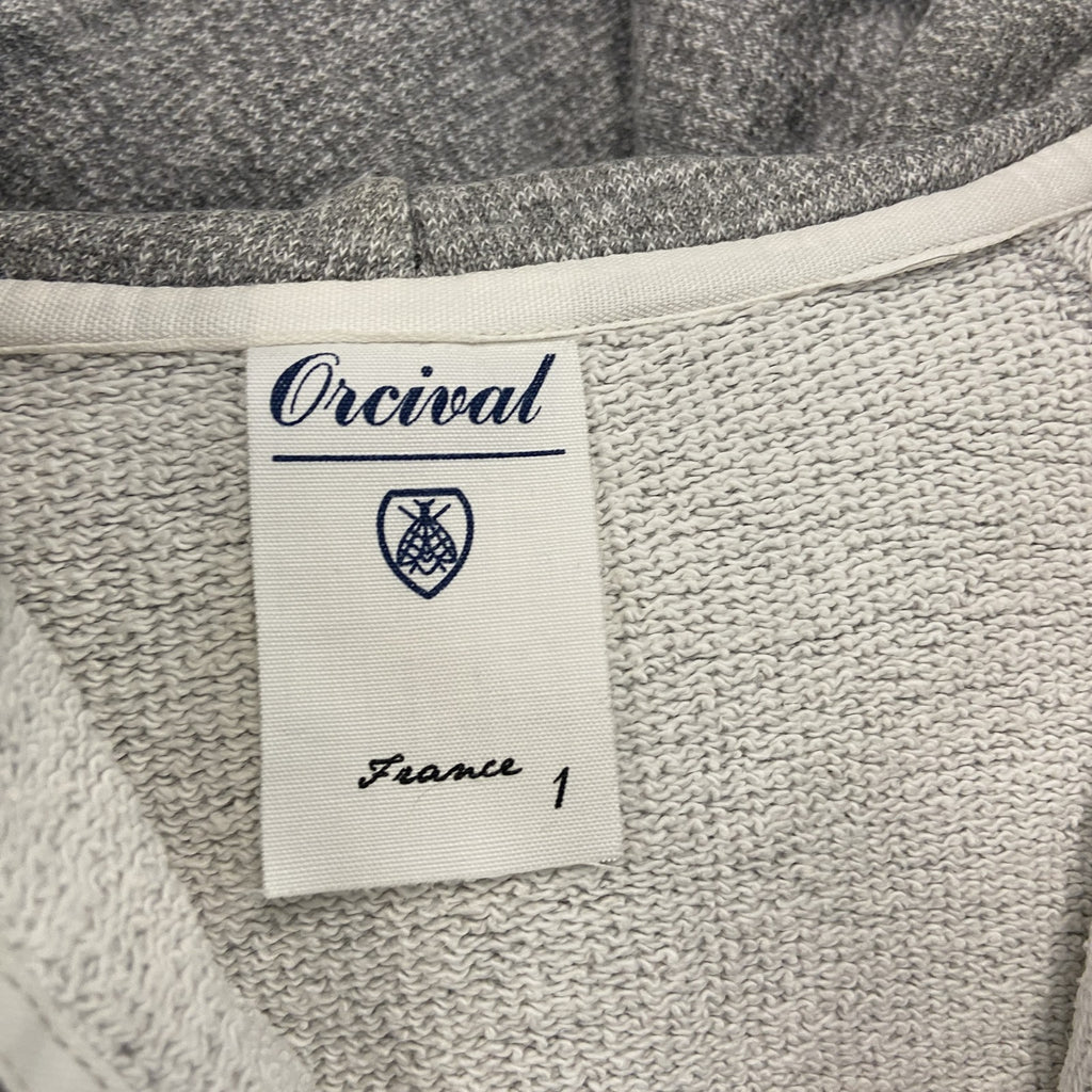 ORCIVAL　オーシバル　フルジップスウェットパーカー/フーディー　ダブルジップ　ラグランスリーブ　灰色　グレー　古着