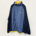 Champion　チャンピオン　フルジップナイロンジャケット　紺　ネイビー　2XLサイズ　古着