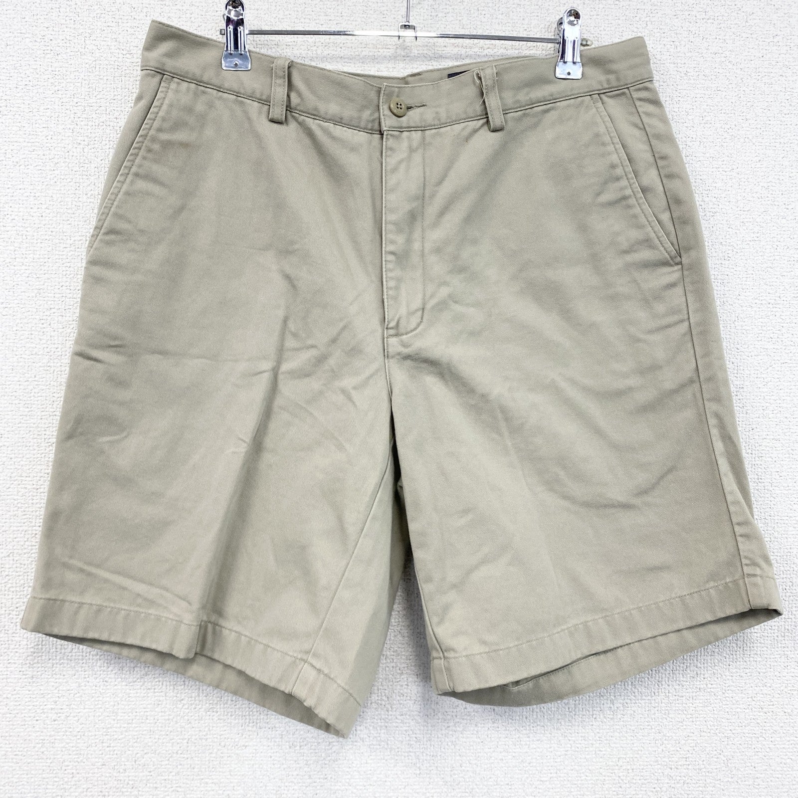Eddie Bauer　エディーバウアー　ハーフパンツ/ショートパンツ　チノショーツ　アイボリー　W34サイズ　古着