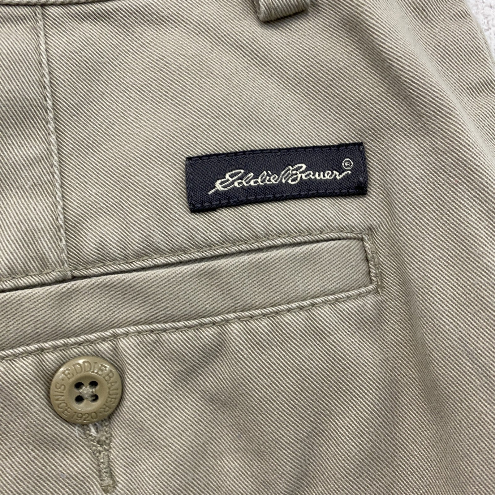 Eddie Bauer　エディーバウアー　ハーフパンツ/ショートパンツ　チノショーツ　アイボリー　W34サイズ　古着
