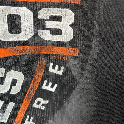HARLEY DAVIDSON　ハーレーダビッドソン　半袖プリントTシャツ　黒　ブラック　Mサイズ
