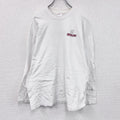 00s　Hanes　ヘインズ　長袖プリントTシャツ　ヴィンテージ　RED DJ　白　ホワイト　　古着