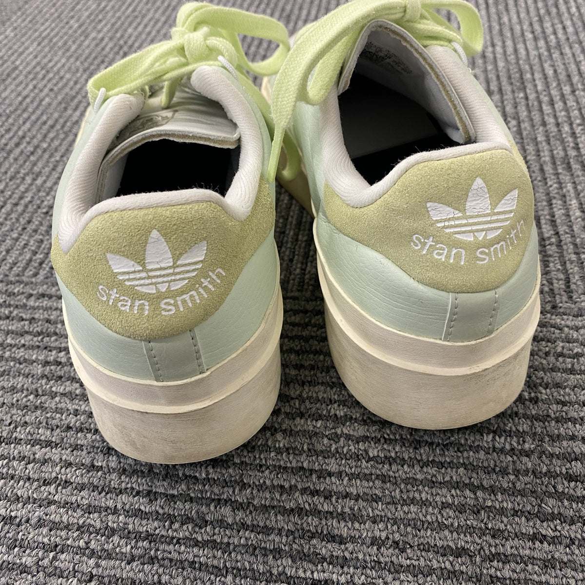 adidas　アディダス　スタンスミス ボネガ W　スニーカー　ライムグリーン　23.5cm　古着