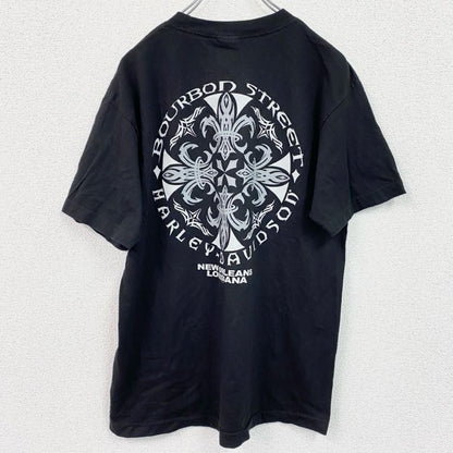 HARLEY DAVIDSON　ハーレーダビッドソン　半袖プリントTシャツ　黒　ブラック　Mサイズ