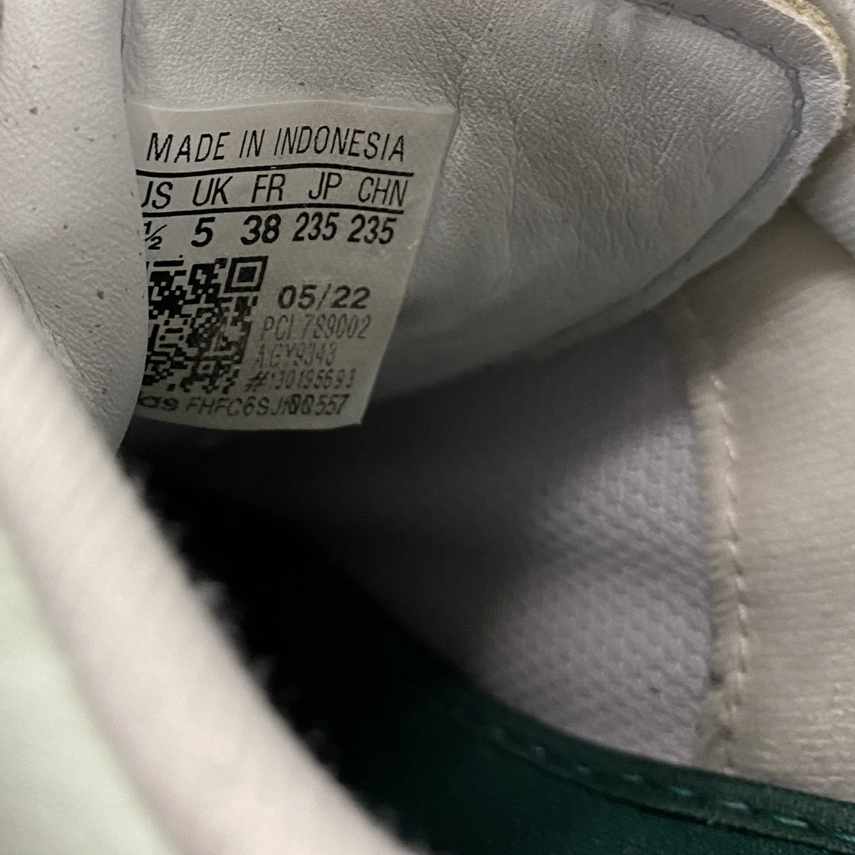 adidas　アディダス　スタンスミス ボネガ W　スニーカー　ライムグリーン　23.5cm　古着