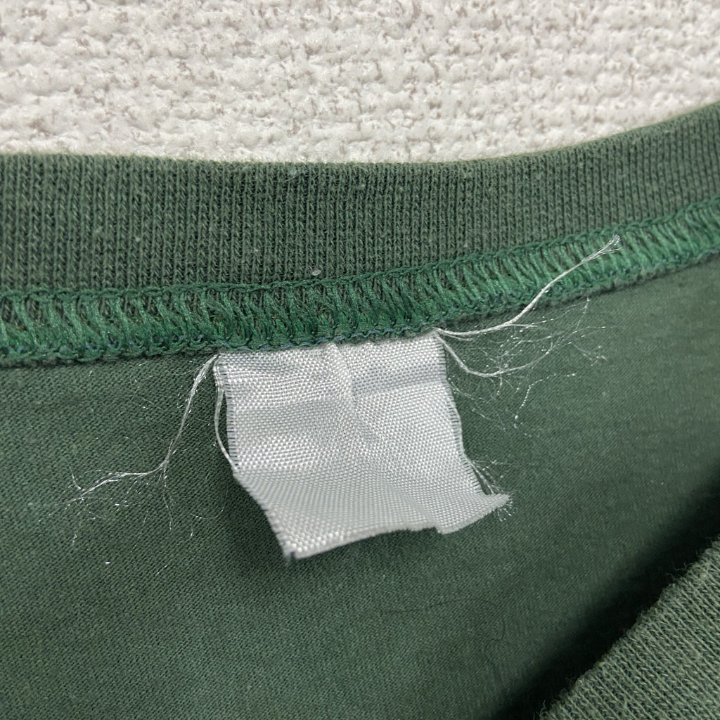 90s～　オクトーバーフェス　半袖Tシャツ　刺繍デザイン　ヴィンテージ　カーキ　古着
