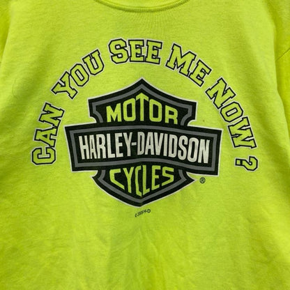 古着 used　00s　HARLEY DAVIDSON　ハーレーダビッドソン　長袖プリントTシャツ　黄色　イエロー　Mサイズ