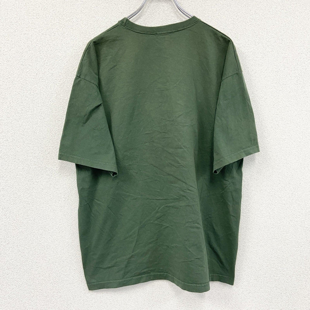 90s～　オクトーバーフェス　半袖Tシャツ　刺繍デザイン　ヴィンテージ　カーキ　古着