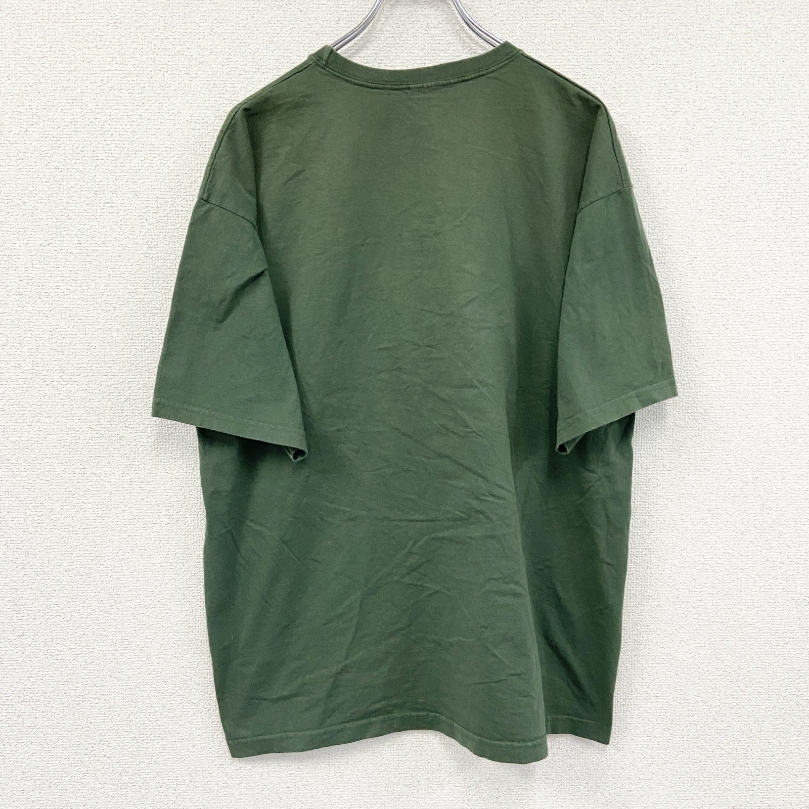 90s～　オクトーバーフェス　半袖Tシャツ　刺繍デザイン　ヴィンテージ　カーキ　古着