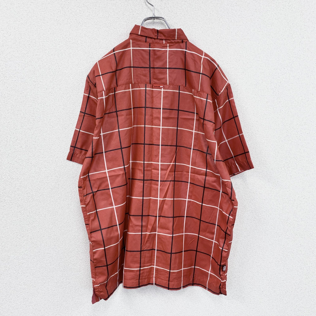 00s　Ecko conplex　エコーコンプレックス　半袖シャツ　ヴィンテージ　チェック柄　赤　レッド　Lサイズ　古着