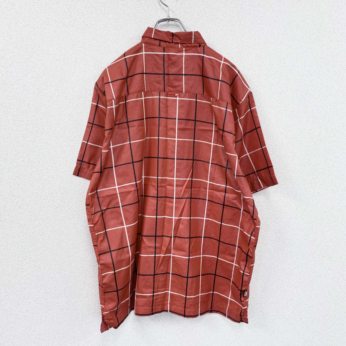 00s　Ecko conplex　エコーコンプレックス　半袖シャツ　ヴィンテージ　チェック柄　赤　レッド　Lサイズ　古着
