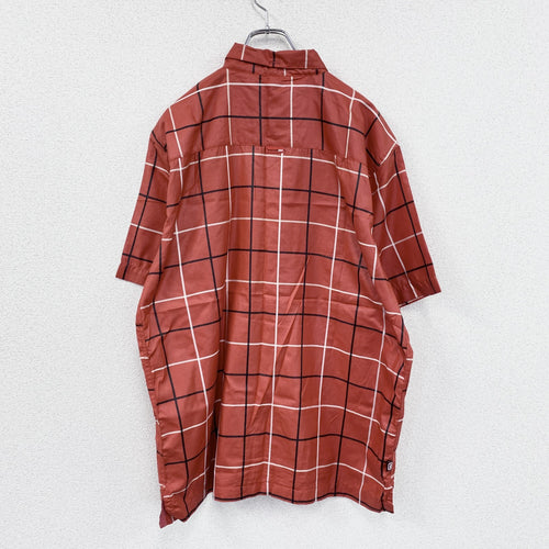 00s　Ecko conplex　エコーコンプレックス　半袖シャツ　ヴィンテージ　チェック柄　赤　レッド　Lサイズ　古着