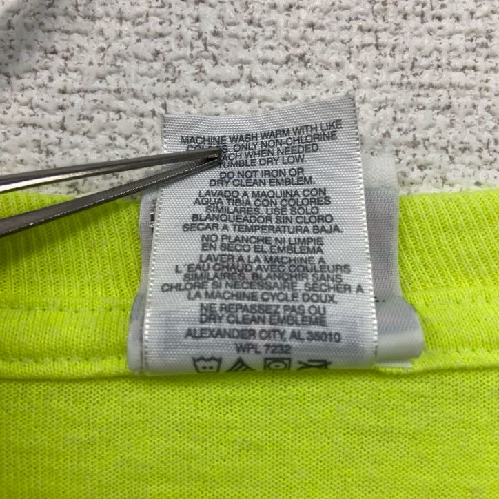 古着 used　00s　HARLEY DAVIDSON　ハーレーダビッドソン　長袖プリントTシャツ　黄色　イエロー　Mサイズ