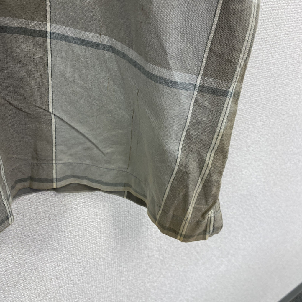 00s　Ecko conplex　エコーコンプレックス　半袖シャツ　ヴィンテージ　チェック柄　グレー　灰色　Lサイズ　古着