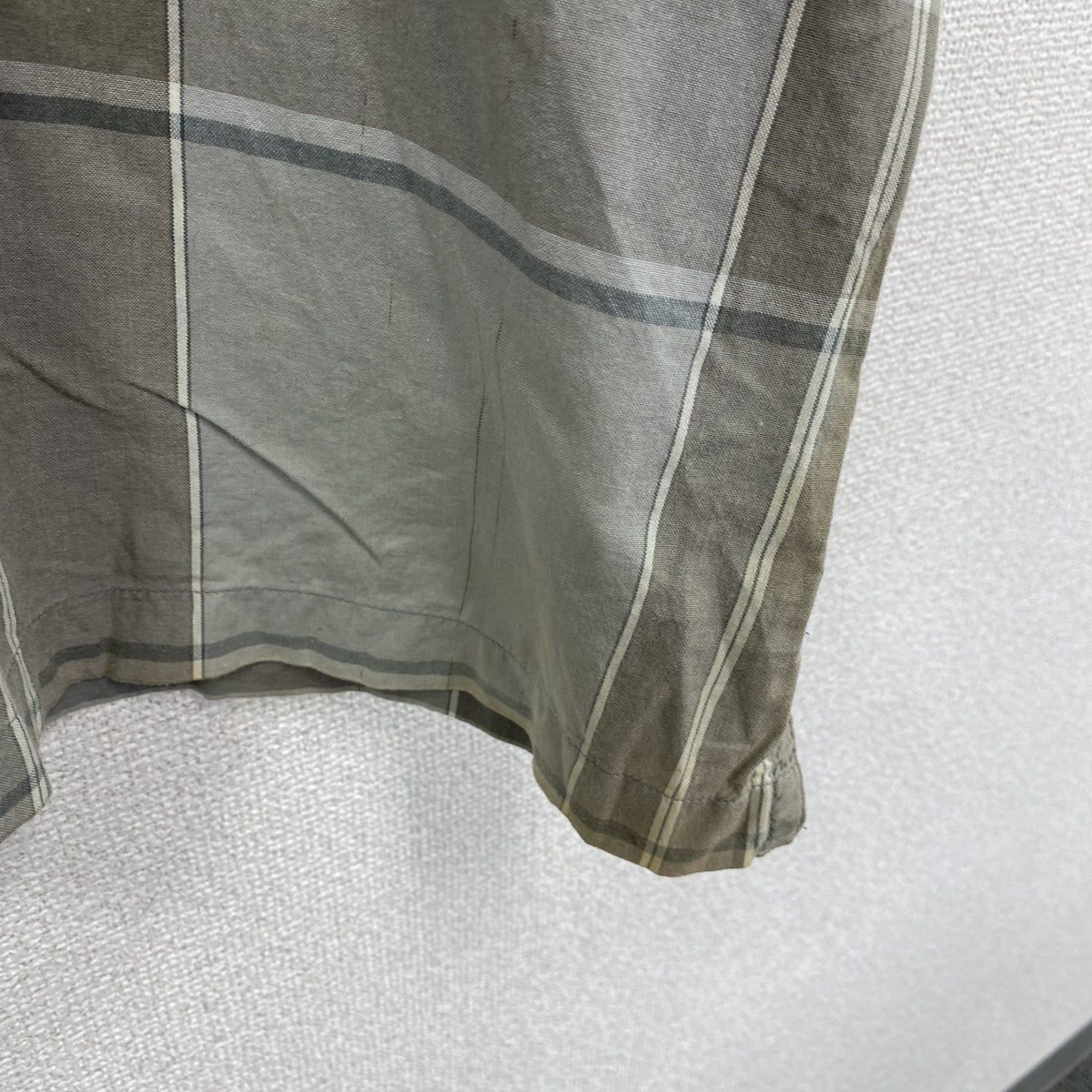 00s　Ecko conplex　エコーコンプレックス　半袖シャツ　ヴィンテージ　チェック柄　グレー　灰色　Lサイズ　古着