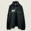 errea　トラックジャケット/ハーフジッププルオーバージャージ　黒　ブラック　Lサイズ　古着