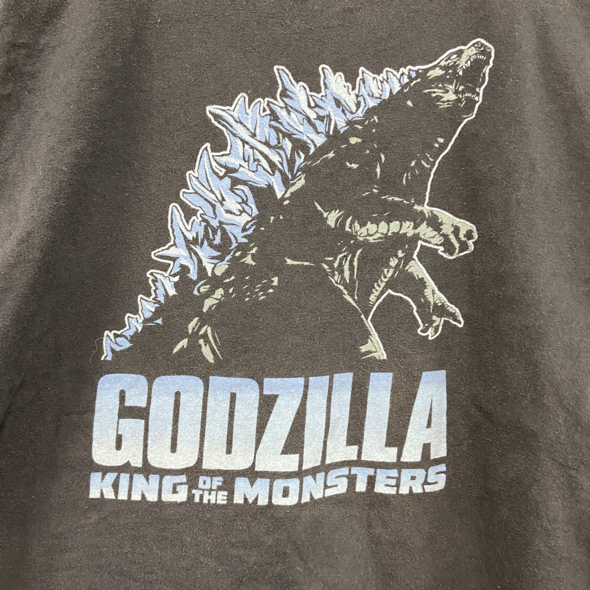 GODZILLA　ゴジラキングオブモンスターズ　半袖プリントTシャツ　ムービーT　キャラクターT　黒　ブラック　Lサイズ　古着