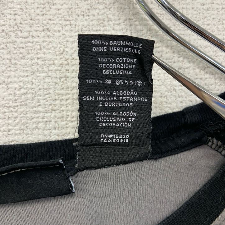 古着 used　HARLEY DAVIDSON　ハーレーダビッドソン　長袖プリントTシャツ　黒　ブラック　灰色　グレー　Lサイズ