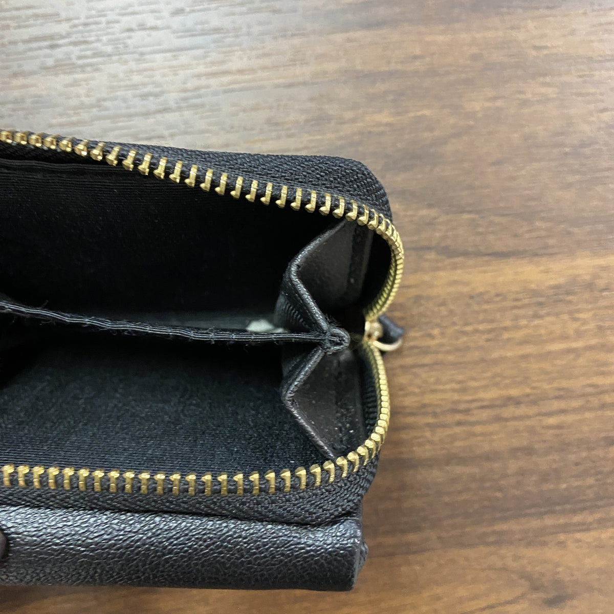 Deuxieme Classe　ドゥーズィエムクラス　3つ折り財布　黒　ブラック　古着
