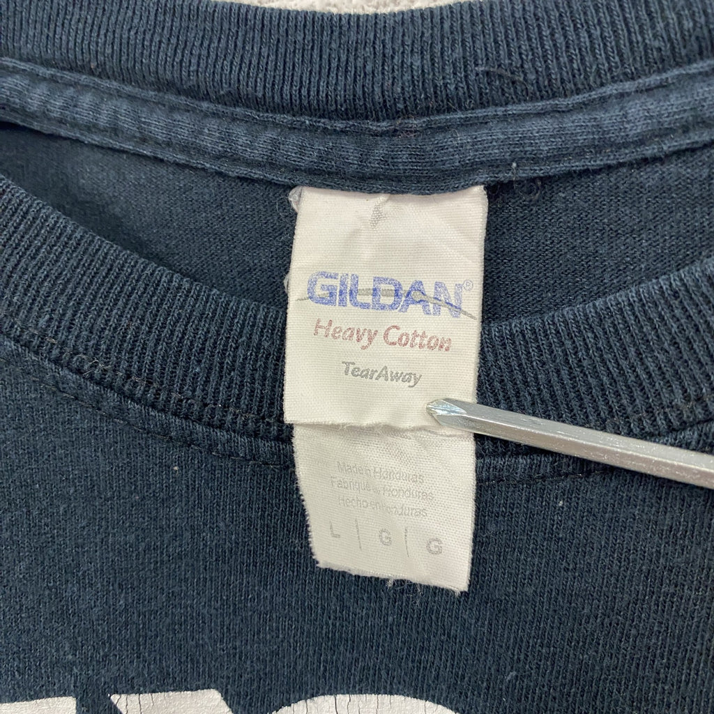 GILDAN　RAF CAMORA　GHOST　ゴースト　半袖プリントTシャツ　ラッパーT　ブラック　Lサイズ　　古着