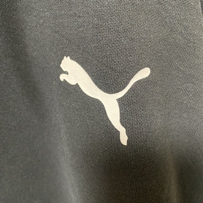 古着 used　puma プーマ　長袖ロゴプリントパーカー　フード付きトレーナー　黒　ブラック　秋冬服　Lサイズ