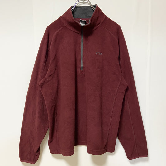 古着 used　C9 by champion　チャンピオン　長袖ハーフジップフリースジャケット　ワインレッド　えんじ　サイズ