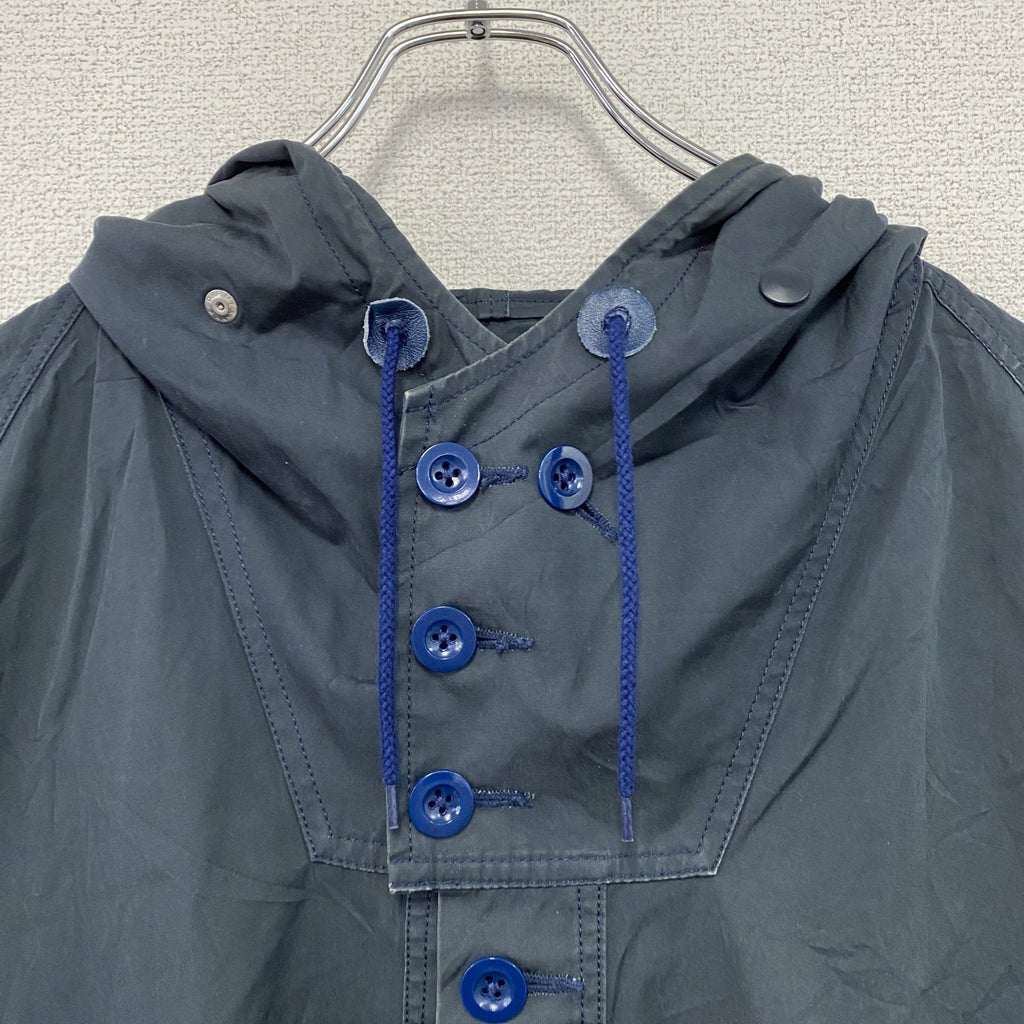 Soundman　ROYAL NAVY　サウンドマン　スモックパーカー　ベンタイルスモックパーカー　黒　ブラック　36サイズ　古着