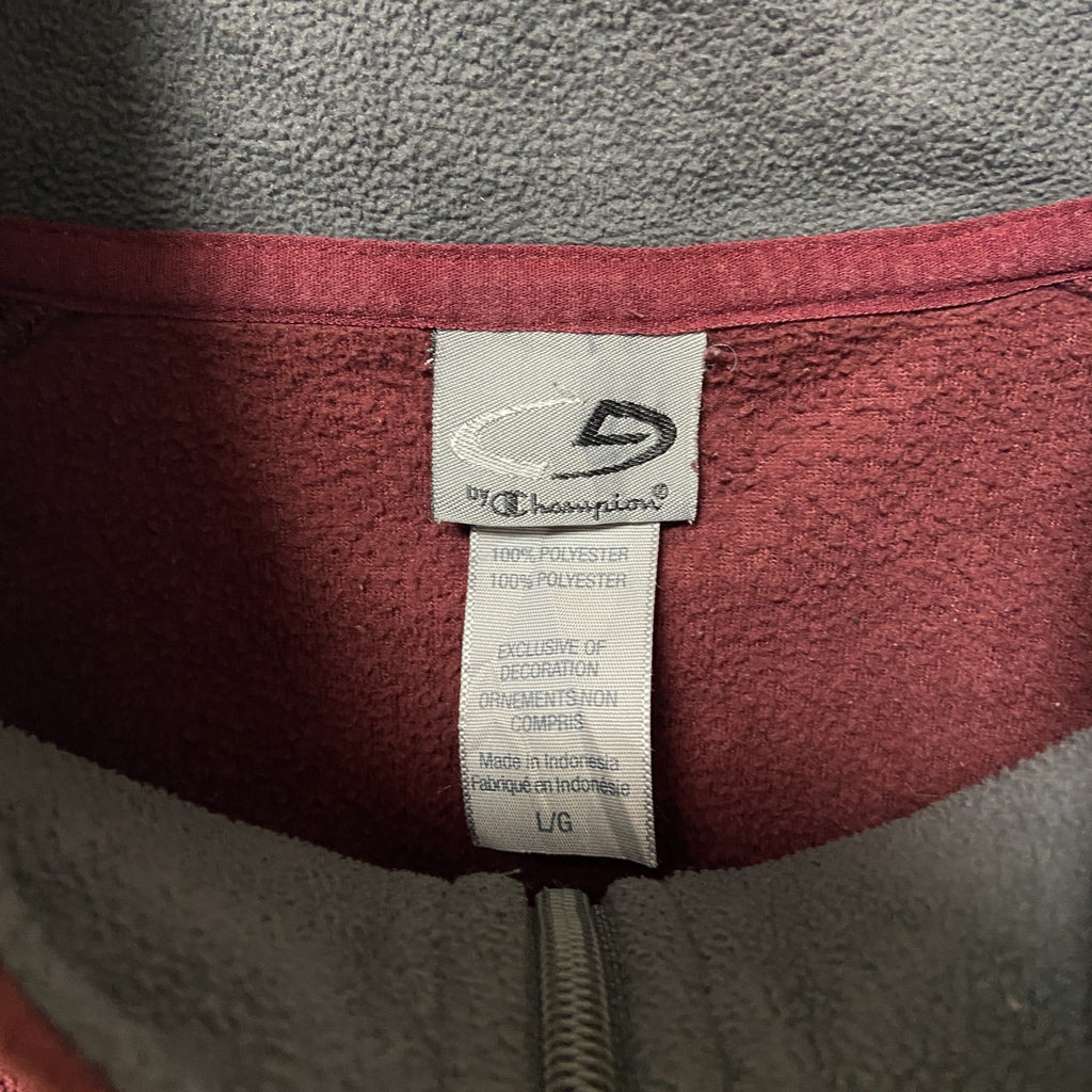 C9 by champion　チャンピオン　長袖ハーフジップフリースジャケット　ワインレッド　えんじ　サイズ　古着