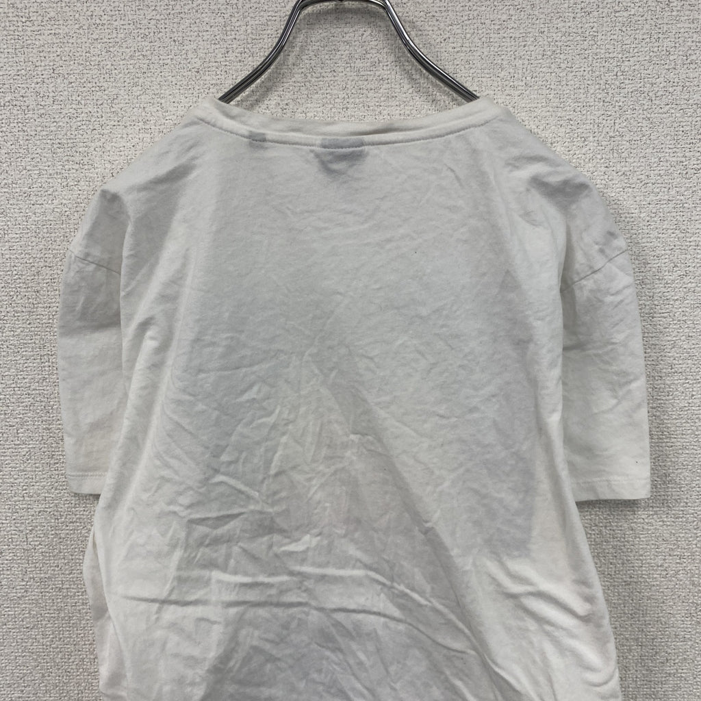 Japan RAGS　半袖プリントTシャツ　ポテト　白　ホワイト　XLサイズ　　古着