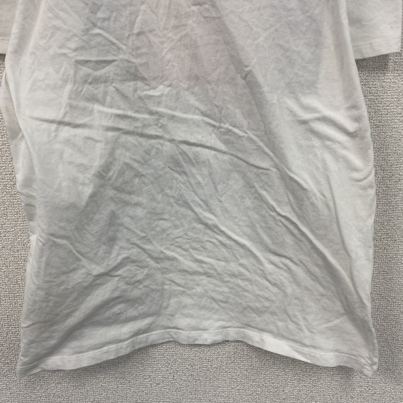 Japan RAGS　半袖プリントTシャツ　ポテト　白　ホワイト　XLサイズ　　古着