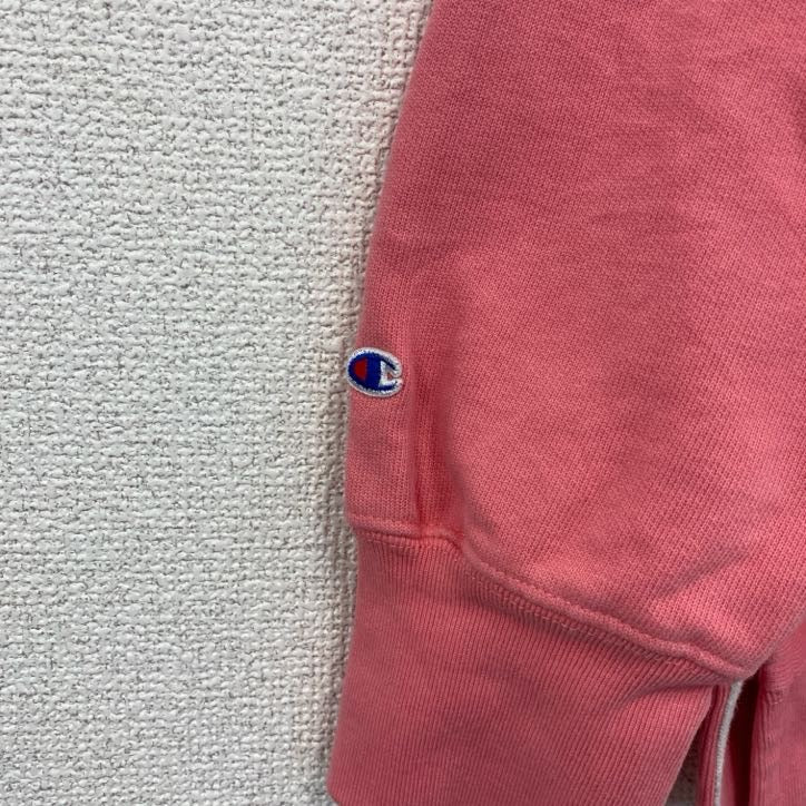 champion　チャンピオン　リバースウィーブ　スウェット/トレーナー　カレッジプリント　ピンク　Lサイズ　古着