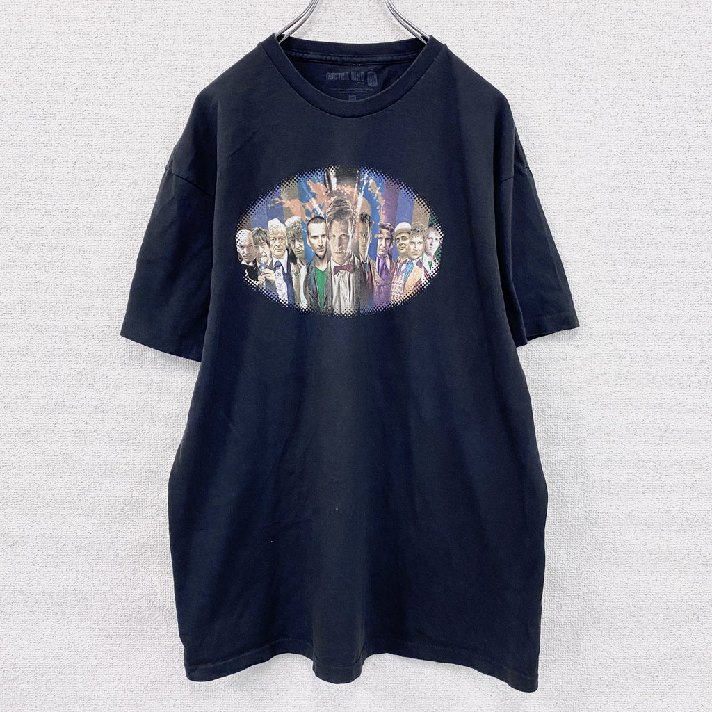 DOCTOR WHO　ドクターフー　半袖プリントTシャツ　ドラマT　黒　ブラック　　古着