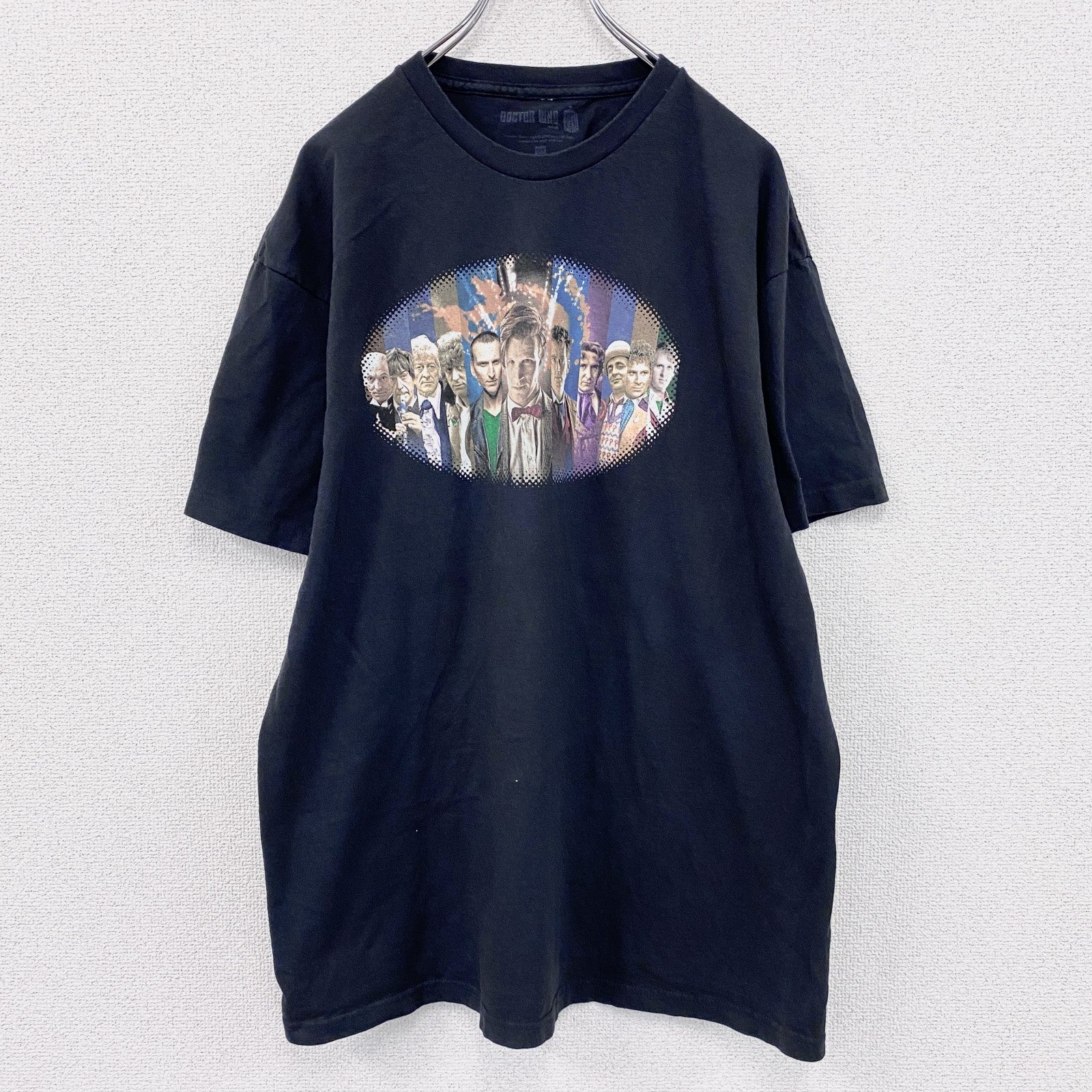 DOCTOR WHO　ドクターフー　半袖プリントTシャツ　ドラマT　黒　ブラック　　古着