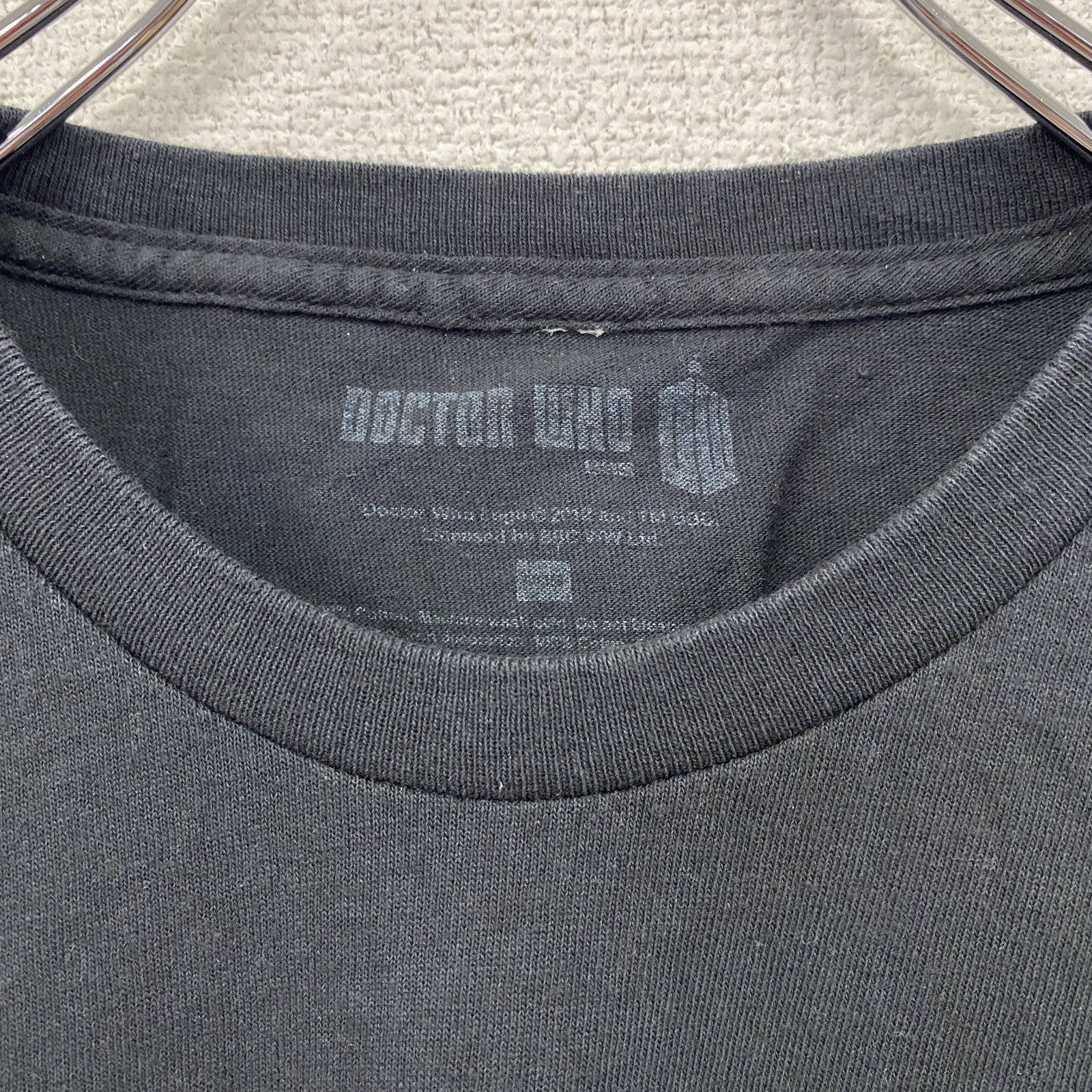 DOCTOR WHO　ドクターフー　半袖プリントTシャツ　ドラマT　黒　ブラック　　古着